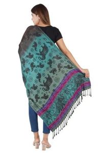 Écharpes longues en viscose à imprimé animal, douces et tendance pour femmes, avec tissu respirant, texture élégante et usage quotidien - Product Image 3