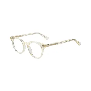 Großhandel Luxus mehrfarbige halbkreisförmige gebogene Brille für Erwachsene transparenter Acetat-Brillenrahmen