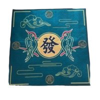Tapis de Mahjong Western Pliable de Luxe Personnalisable Anti-Poussière Imperméable Classique Durable pour Table d'Intérieur Sans Frottement