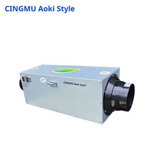 Qingmu Feng Neu für Gebläse lüftungs <span class=keywords><strong>system</strong></span> Metall verzinktes Blech Statischer Druck Schall dämpfer Box Radial ventilator Schall dämpfer Kanal - Product Image 3