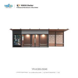 Chất lượng cao AC xe buýt nơi trú ẩn tùy chỉnh dẫn ánh sáng Hộp tốt nhất thiết kế mới trạm xe buýt với điều hòa không khí - Product Image 3