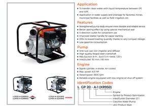 Leo 2 אינץ 'bs מנוע בנזין משאבת מים לחקלאות, מוצרי חקלאות - Product Image 3