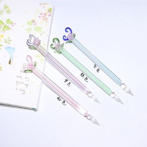 <span class=keywords><strong>Pluma</strong></span> de Tinta de Vidrio Popular con Diseño de Flor de Cerezo Oriental Sakura, Ideal para Principiantes y Profesionales, Embalaje Personalizado Disponible - Product Image 4