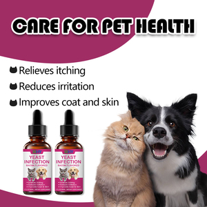 Obat infeksi telinga & ragi Anjing alami, tetesan dukungan kekebalan tubuh tetesan 2 Floz rasa Bacon - Product Image 3