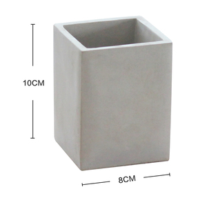 Obral besar Pot semen persegi abu-abu dekorasi taman ruang tamu luar ruangan dalam ruangan untuk penggunaan balkon rumah menampilkan Pot bunga sukulen - Product Image 6