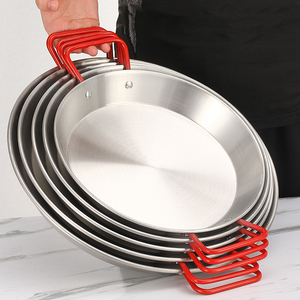 กระทะแบนไม่ติดกระทะสแตนเลสจานอาหารค่ำพร้อมด้ามจับคู่ - Product Image 6