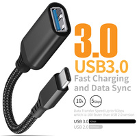 Adaptateur USB 3.0 couleur OEM 20V 3A Câble USB c 5G Cabo Usb CM vers AF Câble d'extension Type C Convertisseur OTG
