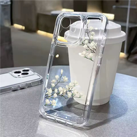 Étui de téléphone portable transparent en TPU avec motif floral, protection antichoc pour Oppo Reno15 F/Reno15 Pro/A6x/A6 Pro/F31 Pro/F31 Pro+