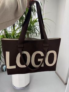 Bolso <span class=keywords><strong>de</strong></span> Hombro Grande Personalizado <span class=keywords><strong>de</strong></span> Fábrica, Bolso <span class=keywords><strong>de</strong></span> Mano Tejido para Mujer, Informal, para el Trabajo, Viajes, Compras - Product Image 2