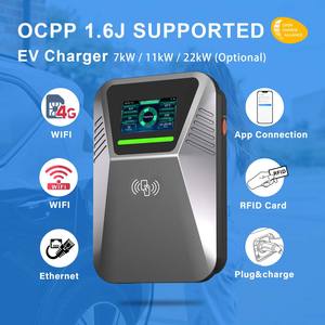 Promotion : Station <span class=keywords><strong>de</strong></span> <span class=keywords><strong>recharge</strong></span> mobile sur pied <span class=keywords><strong>de</strong></span> haute qualité, 48 A, 22 kW, niveau 2, pour véhicules électriques, usage commercial et domestique - Product Image 2