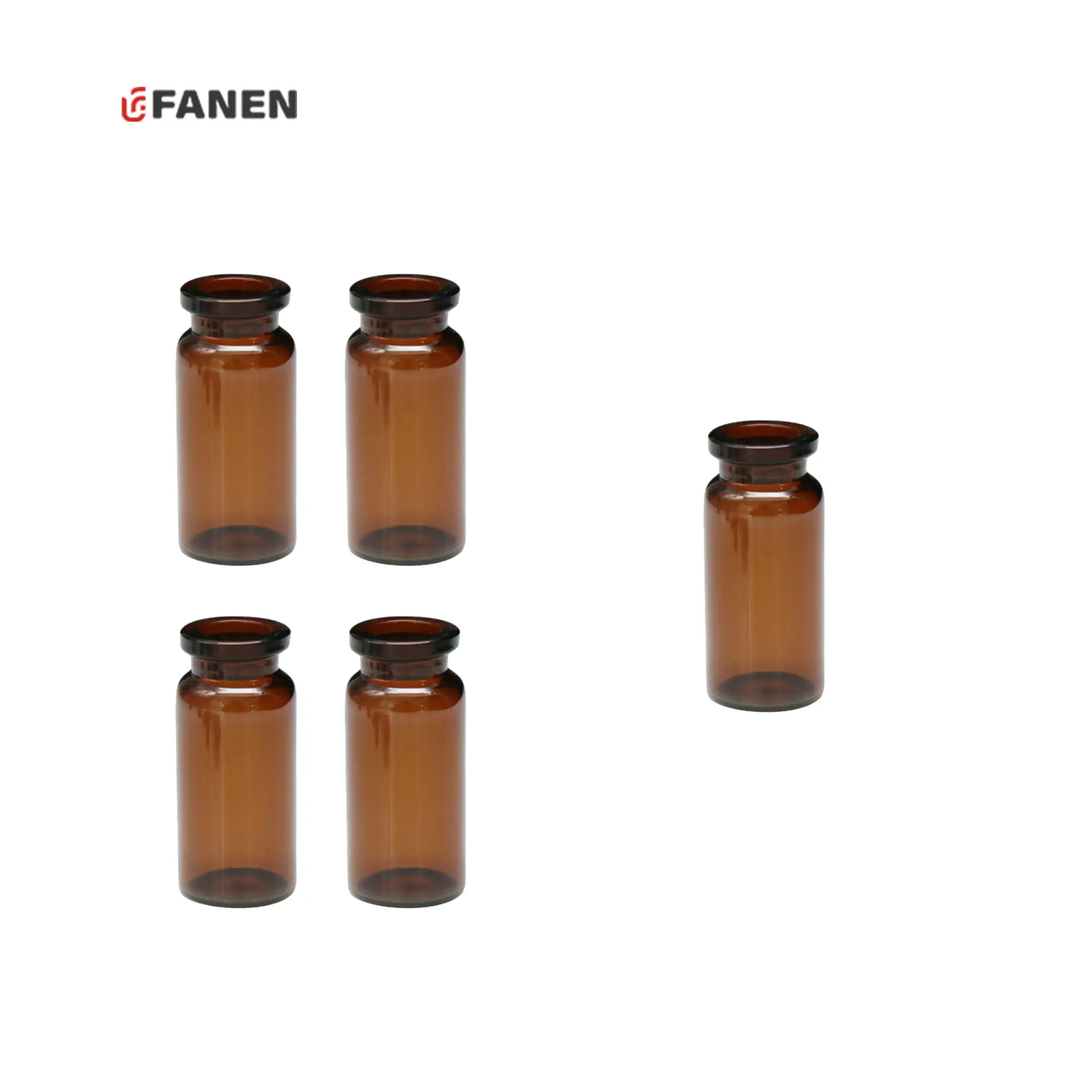 Fanen 6ml cam Amber Headspace flakon kimyasal laboratuvar HPLC Autosampler flakon