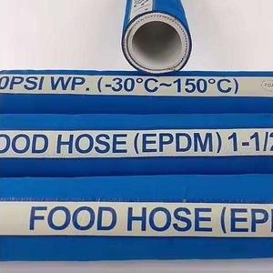 <span class=keywords><strong>Tuyau</strong></span> EPDM bleu de qualité <span class=keywords><strong>alimentaire</strong></span> avec renfort interne en fil d'acier spiralé, support robuste et résistant à la pression négative - Product Image 3