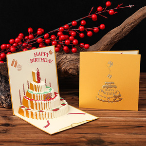 Tarjetas musicales de cumpleaños con luz y música Blowable 3D Birthday Popup Cards para hombres o mujeres Play Hit Song HAPPY Birthday - Product Image 1