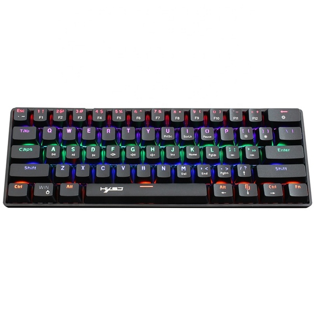 V900 Gaming Mechanical Keyboard Gamer Blue Switch 61 Key Wired Keyboard Anti-ghosting RGB Mix Backlit USB for Gamer PC Laptop