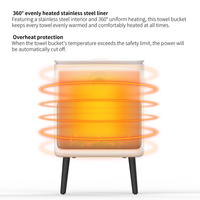 Haute qualité bain LED affichage chaud électrique serviette plus chaud Machine 500W flamme serviette chauffage seau avec minuterie bouton pour Spa