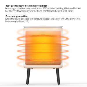 Hochwertige Bad LED-Anzeige Heiße elektrische Handtuch wärmer Maschine 500W Flammen handtuch Heiz schaufel mit Timer-Knopf für Spa - Product Image 3