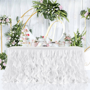 Jupe de table élégante et chic Fournitures de fête durables pour un décor d'événement élégant - Product Image 2