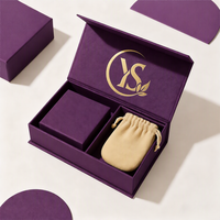 Boîte à bijoux et montres en forme de livre, écologique, biodégradable, avec logo personnalisé, emballage rigide en papier magnétique de luxe pour collier