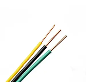 Electric wires 99.995% pure copper conductor THHN cable 14 12 10 AWG Electrical wire and cable nylon coated cable