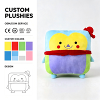 Peluche personnalisée sur mesure, cube carré, mascotte personnalisée pour souvenir promotionnel