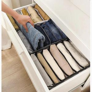 Wholesale Foldable <b>Storage</b> Organizers <b>Drawer</b> Closet Divider <b>Boxes</b> for Jeans Socks Bra Clothes Underwear Sets - Product Image 6