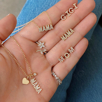 Collar de Mujer Gemne, Chapado en Oro de 18k, con Circonita Cúbica, Plata de Ley 925, Circonita Redonda con Corte Brillante
