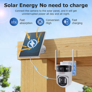 Камера безопасности SECTEC 8MP AOV, 24/7 смарт-камеры с функцией автоматического слежения, 4G, беспроводные камеры на солнечных батареях для домашней безопасности - Product Image 4