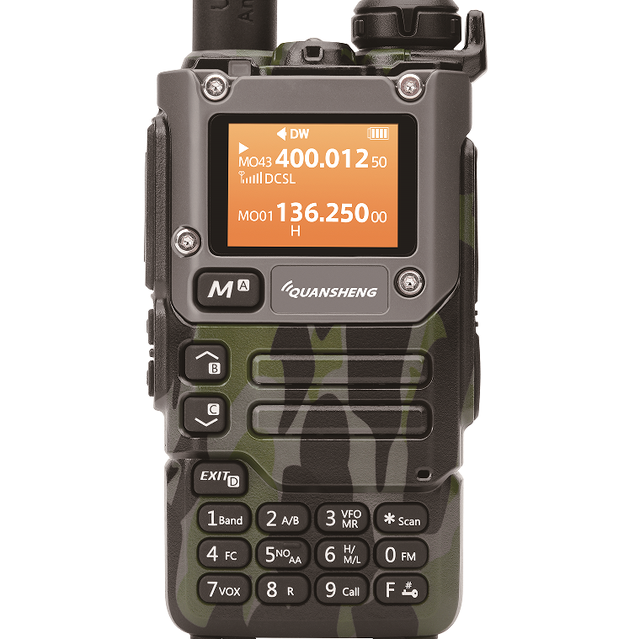Amateur Ham Radio, Dual Band 2 Way Radio, Waterproof Walkie Talkies AM/FM, 2M/70CM, USB-C, Type-c Two Way Radios Long Range UVK6