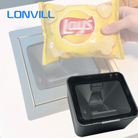 Escáner de Código de Barras LONVILL, Duradero, de Escritorio, Integrable, para Supermercados y Cajas Registradoras