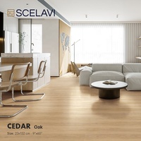 Revêtement de sol en vinyle SPC SCELAVI imperméable et durable, 4 mm/5 mm, planches moyennes, installation adhésive, surface écologique pour salle de sport, intérieur moderne