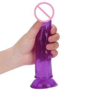 Consolador personalizado de <span class=keywords><strong>8</strong></span> pulgadas al por mayor para masturbación de mujeres, pene realista de PVC con ventosa fuerte, juguetes sexys para adultos para mujeres - Product Image 5