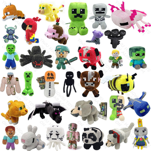 Juguetes de <span class=keywords><strong>Peluche</strong></span> de Minecraft, Dragón de la Sombra Final, Steve, Murciélago, Calamar, Zombi, Muñecos de <span class=keywords><strong>Peluche</strong></span> para Niños, Regalo de Cumpleaños - Product Image 1