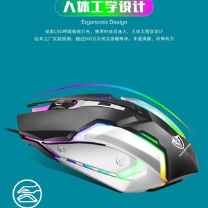 EWEADN S150 Gaming <b>Mouse</b> 12 Buttons RGB Backlit Wired Optical Right Hand Ergonomic - Product Image 2