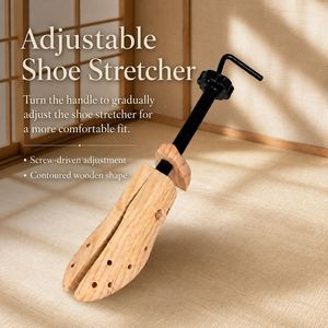 Lady Di - Ensanchador de Zapatos Ajustable de Madera Maciza con Forma Contorneada, Tallas 33-49 - Product Image 1