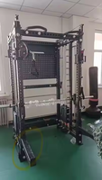 Machine Smith SK avec pile de poids de 160 kg, rack de musculation multifonctionnel et crossover à câbles pour salle de sport commerciale, acier de 3 mm