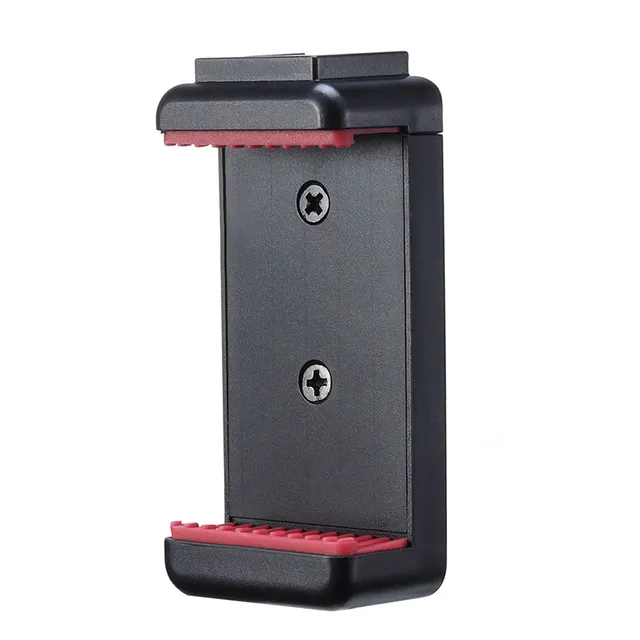 Cell Phone Holder Vlog Tripod Mount Adapter With Cold Shoe Mount 1/4 Screw Holes for Smartphone Vlogging Video LED Light Mic