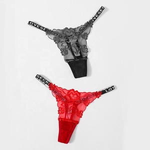 Braguitas de Encaje Sensuales para Mujer, Diseño Encantador, Tanga de Cintura Alta, Venta al Por Mayor OEM - Product Image 2