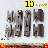 Serrure de porte et de fenêtre à battant en alliage d'aluminium à deux points anti-effraction moderne et simple avec connexion rotative
