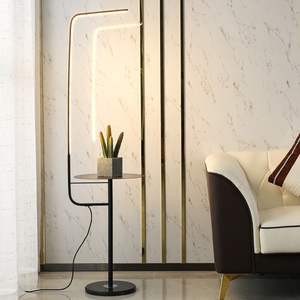 Minimaliste nordique Chambre Lampes Modernes pour <span class=keywords><strong>Salon</strong></span> Hôtel <span class=keywords><strong>Led</strong></span> Arc avec Coin de Table Debout Décoration Lampadaire - Product Image 5