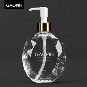 270ml PET Lotion Shampoo Shower Gel Holder Soap Dispenser Empty Pump Bottle Liquid Transparent Plastic Container