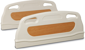 Lit d'hôpital manuel à deux fonctions, vente directe d'usine, <span class=keywords><strong>avec</strong></span> tête de lit et pied de lit en ABS et barre latérale en alliage d'aluminium - Product Image 5