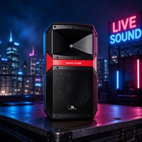 Enceinte active Renovo-151DSP 15 pouces 300W RMS Classe D, aimant ferrite 50OZ, tweeter titane 34mm, audio professionnel pour sonorisation live