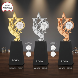 Hermoso Trofeo de Metal Fundido a Presión con Grabado y Acabado Elegante para Ceremonias Anuales, Logros Educativos y Premios Empresariales - Product Image 1