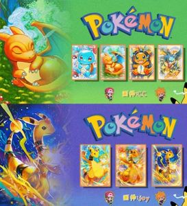 Rare Charizard Pikachu <span class=keywords><strong>Carte</strong></span> en métal doré Original 1ère première édition Ex <span class=keywords><strong>Gx</strong></span> Tcg Vmax Pokemones Cartes à échanger Cartes de jeu - Product Image 5