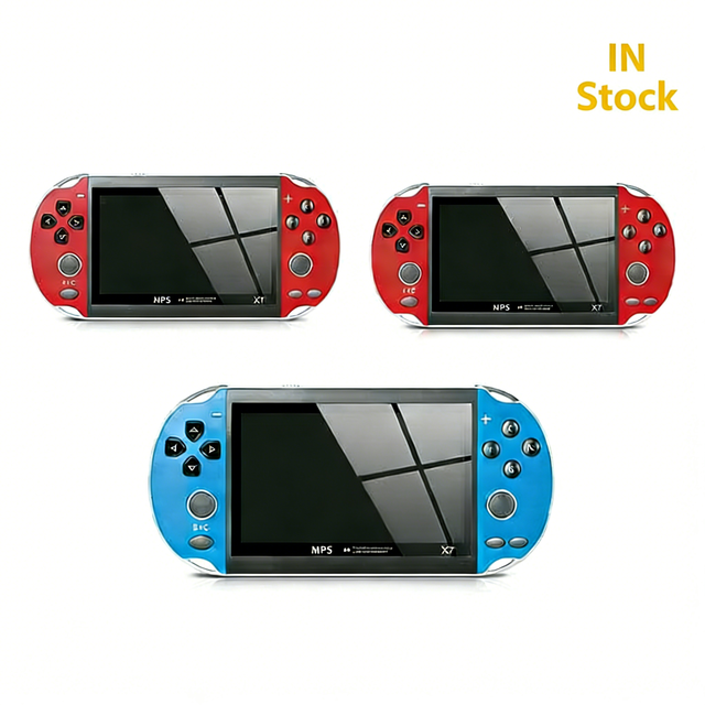 X7 Classic Game Console 4.3 Inch HD Large Screen Mini MP5 Video Game Console Handheld Game Player for PVP PXP Players