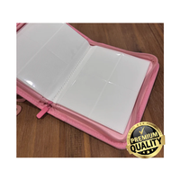 Nouveau classeur premium en cuir PU à 4 pochettes pour cartes Toploader, modèle Charizard