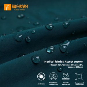 Kain Seragam Medis Grosir 75% Poliester 20% Rayon 5% Spandex Poliester <span class=keywords><strong>Viscose</strong></span> untuk Laboratorium Rumah Sakit Seragam Medis - Product Image 1