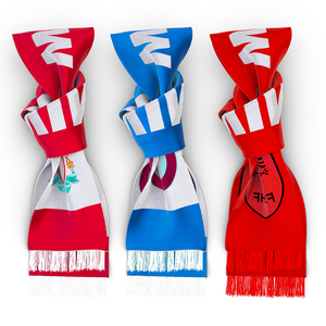Bufanda con Borla de Bandera Nacional de Fútbol, Diseño Personalizado con Logotipo, Promoción al por Mayor, para Fanáticos del Fútbol, Equipo de Fútbol, Southampton F.C - Product Image 3