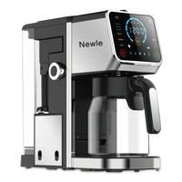 Machine à café électrique Newle avec cafetière pour Americano, écran tactile programmable, maintien au chaud 24 heures