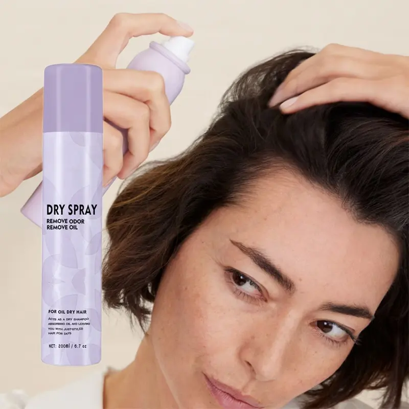 Shampoo 2 em 1 unissex para cabelo, produto refrescante de fábrica, óleo sem água, em pó, para adultos